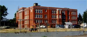 Side view of building